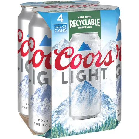Coors Light 16OZ 4PK Can