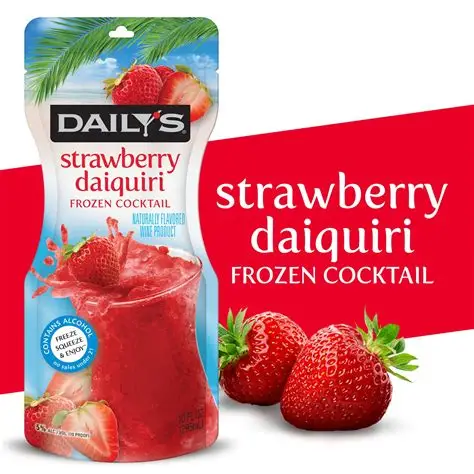 Dailys Straw Daiquiri Pouch 10 Oz