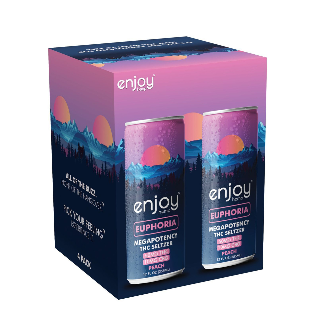 Enjoy Hemps Euphoria Peach 4PK Can