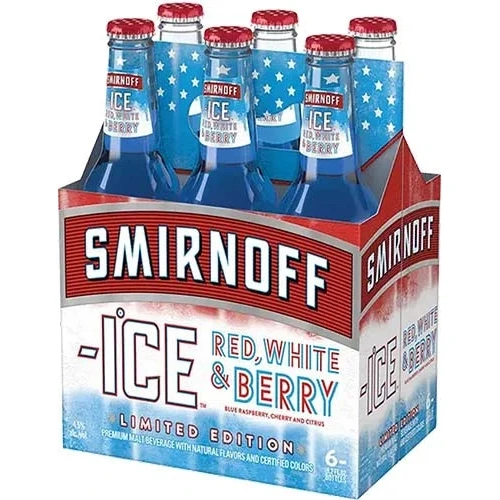 Smirnoff Ice Red White Berry 6PK 12 Oz