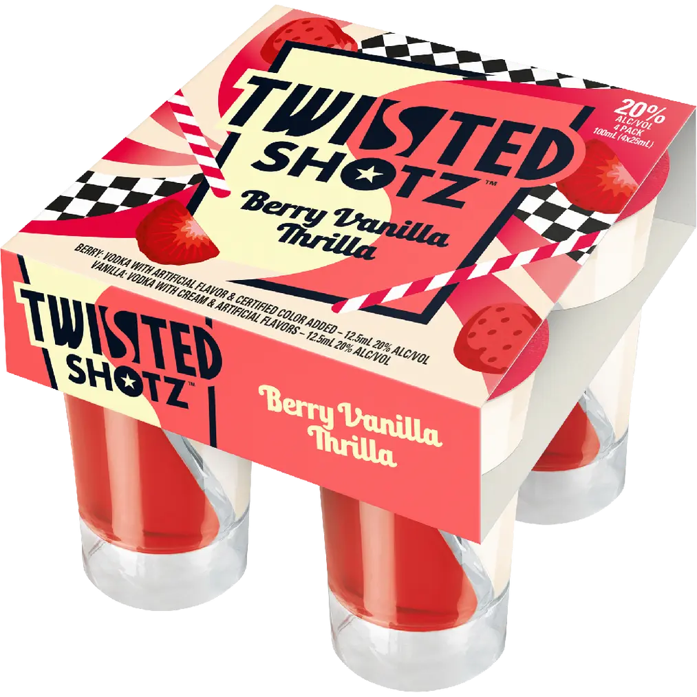 Twisted Shotz Berry Vanilla Thrilla 4PK