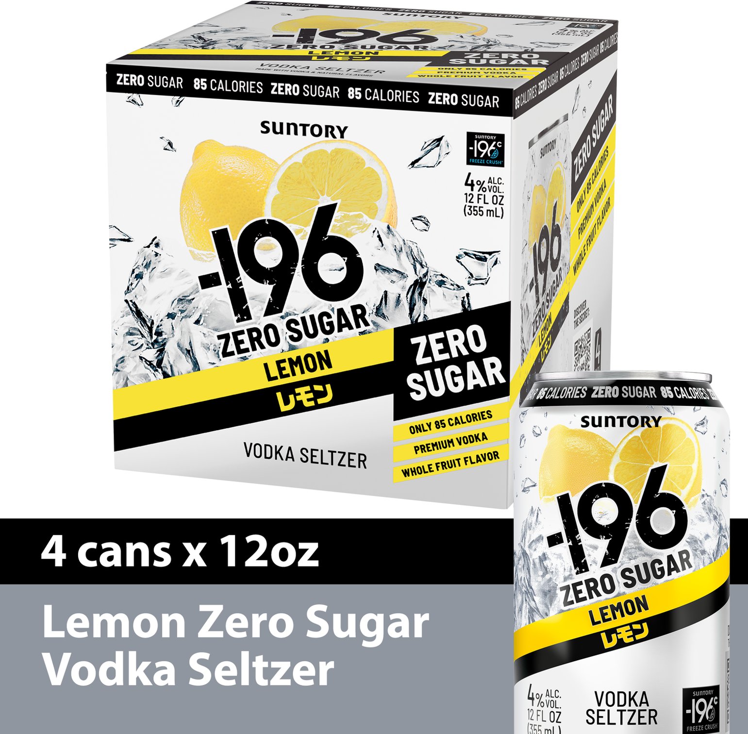 196 Lemon Zero Cktl 4PK 12OZ