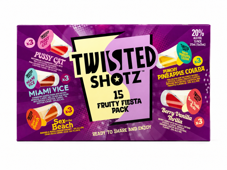 Twisted Shotz Fruity Fiesta 15PK
