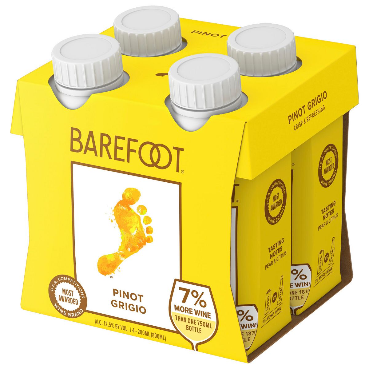 Barefoot Pinot Grigio Tetra Pack 500 Ml